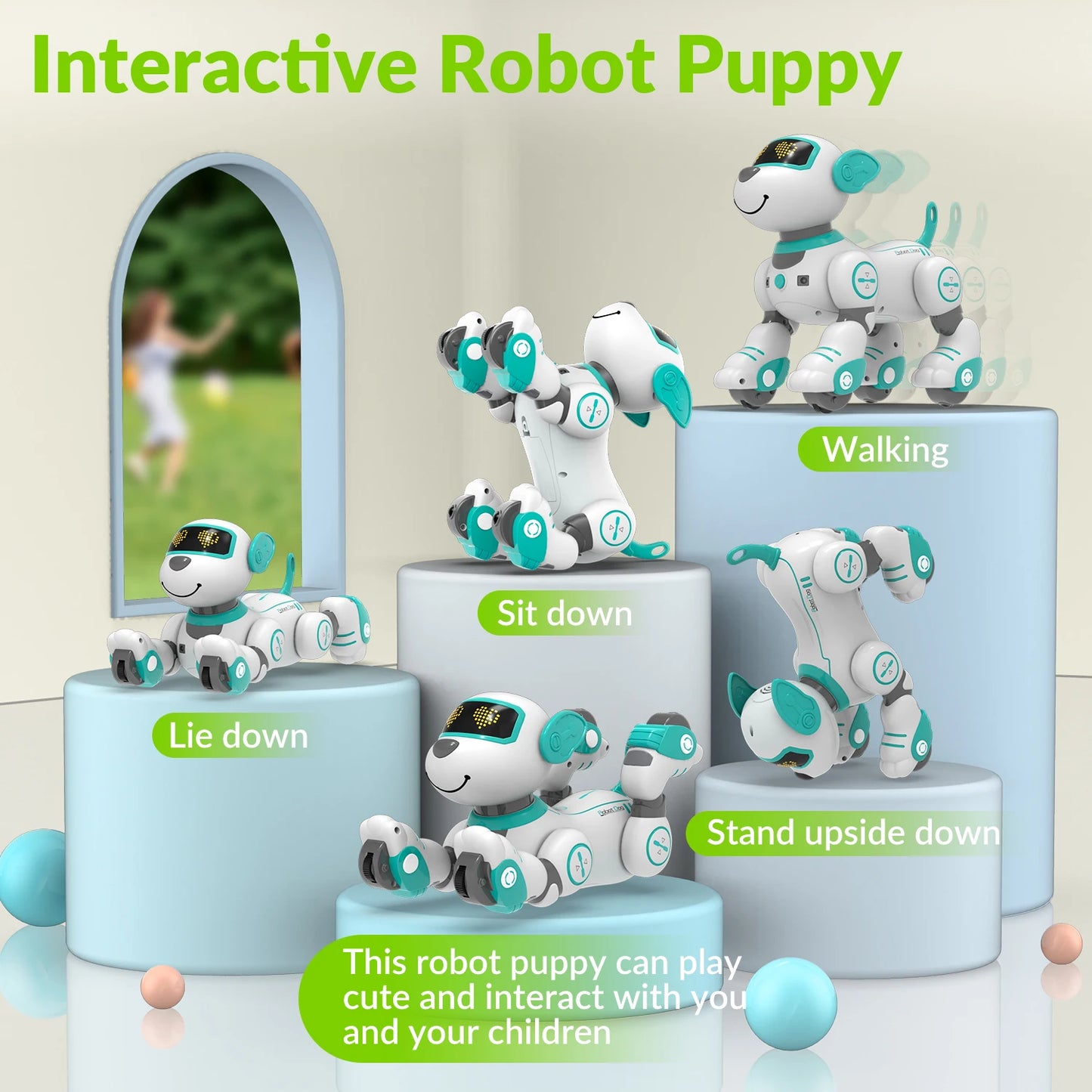 Remote Control Robot Dog Toy for Kids Programmable Interactive Puppy