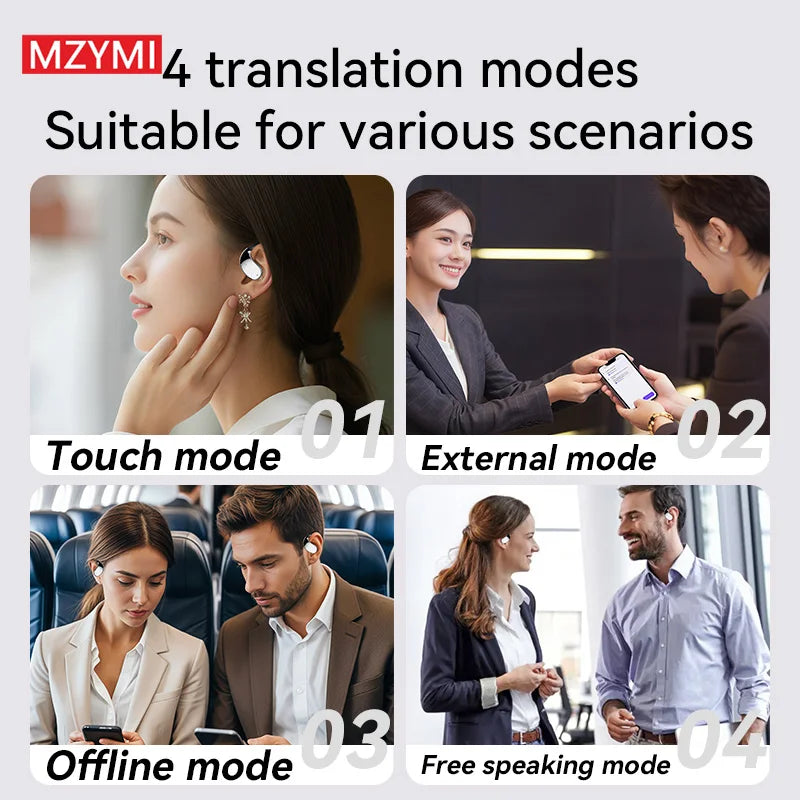 INMAS Q39 AI Translation Wireless Earphones ENC With Bluetooth Headset