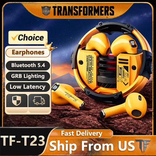 Transformers Wireless Bluetooth Earphones Low Latency Gaming Headset TF T23