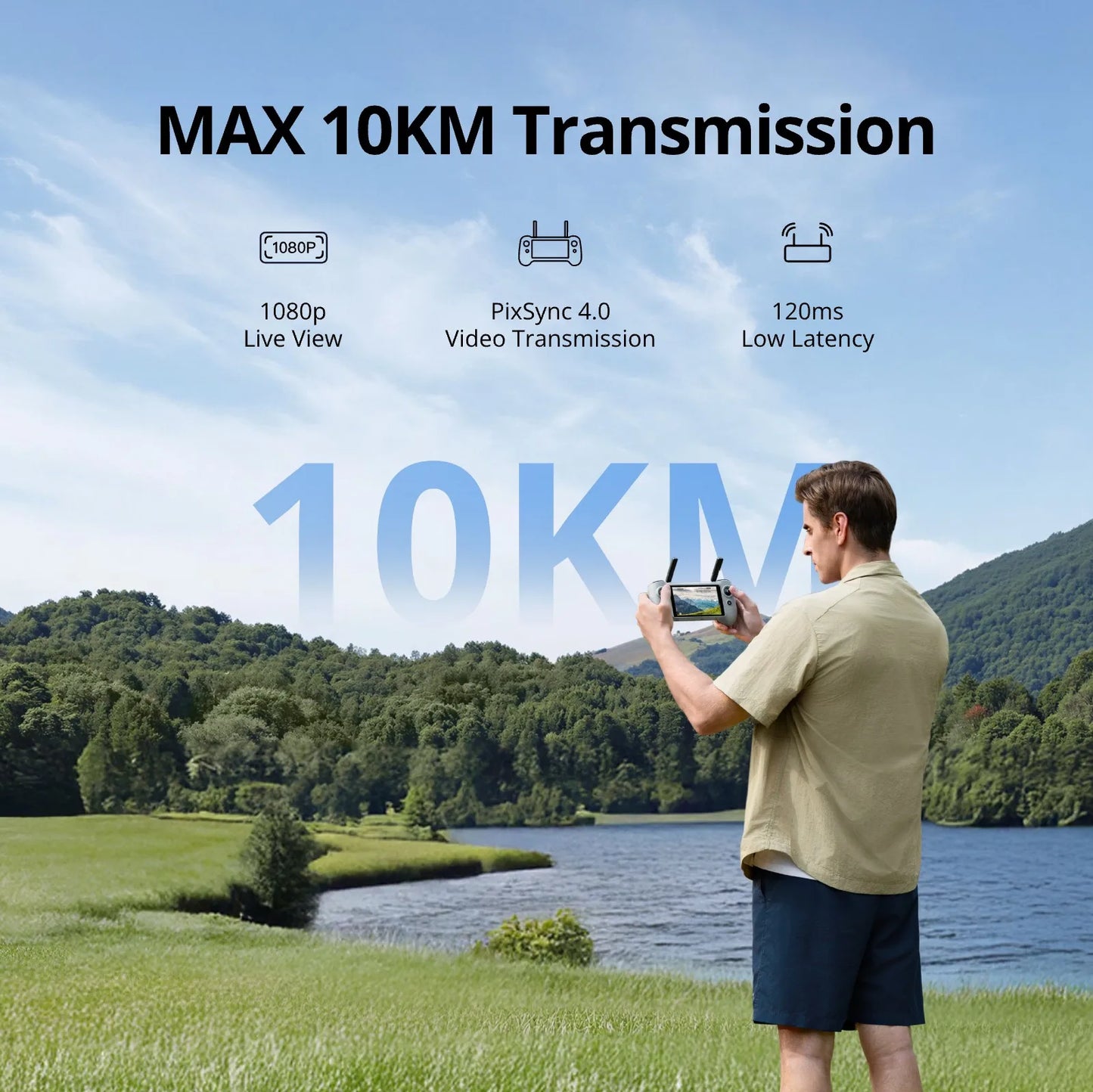 Potensic ATOM 2 Drone With 4K Video 8K Photo 10KM Range AI Night Shot