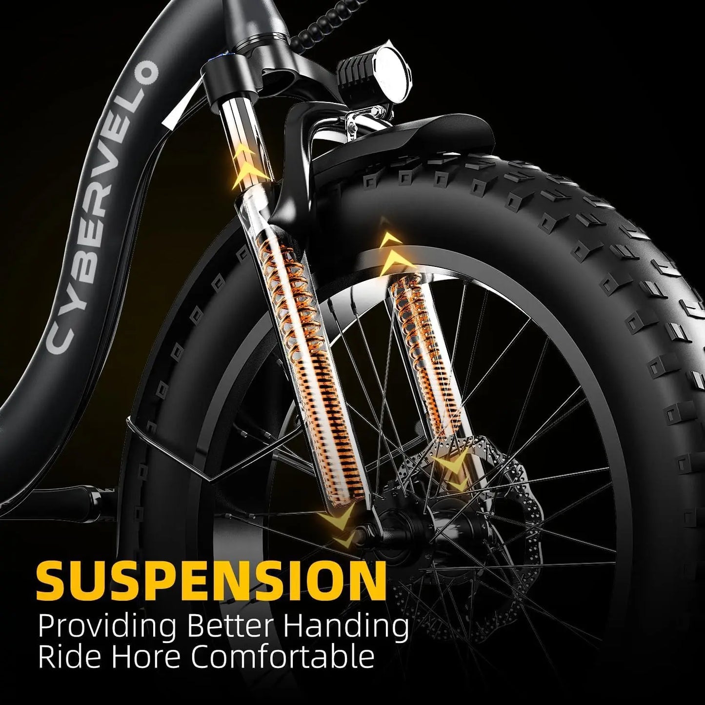 CYBERVELO MARS700 Folding Electric Bike With Removable Battery 80 Miles