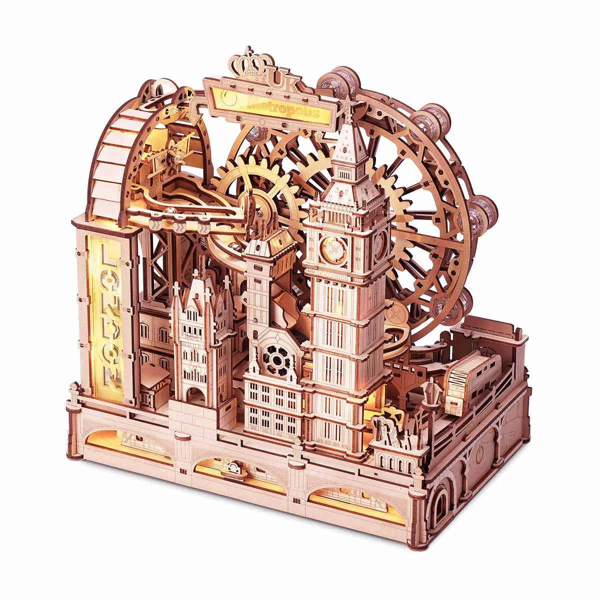 Robotime Marble Run London 3D Wood Puzzle For All Ages