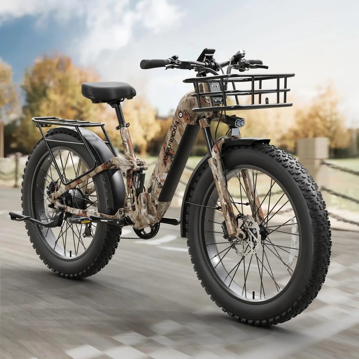 PUCKIPUPPY Boxer-ST 960W Electric Bike Fat Tire 48V Full Suspension