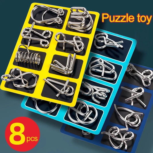 Montessori Puzzle Wire Brain Teaser Puzzles For Kids And Adults