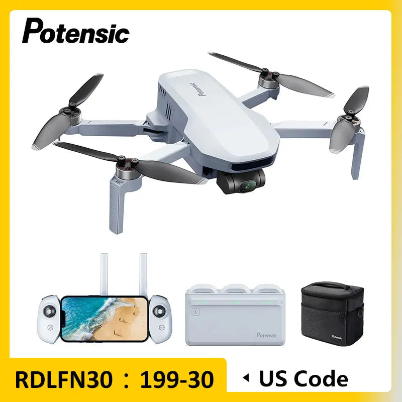 Potensic C0 Mini Drone 3 Axis Gimbal 4K Camera Pro