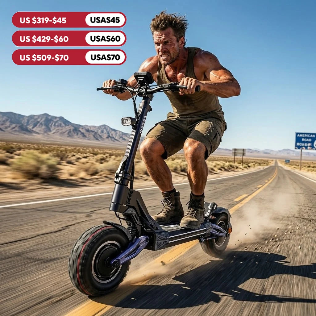 EOEOTWO Dual 4000W Electric Scooter For Adults 60V Off Road