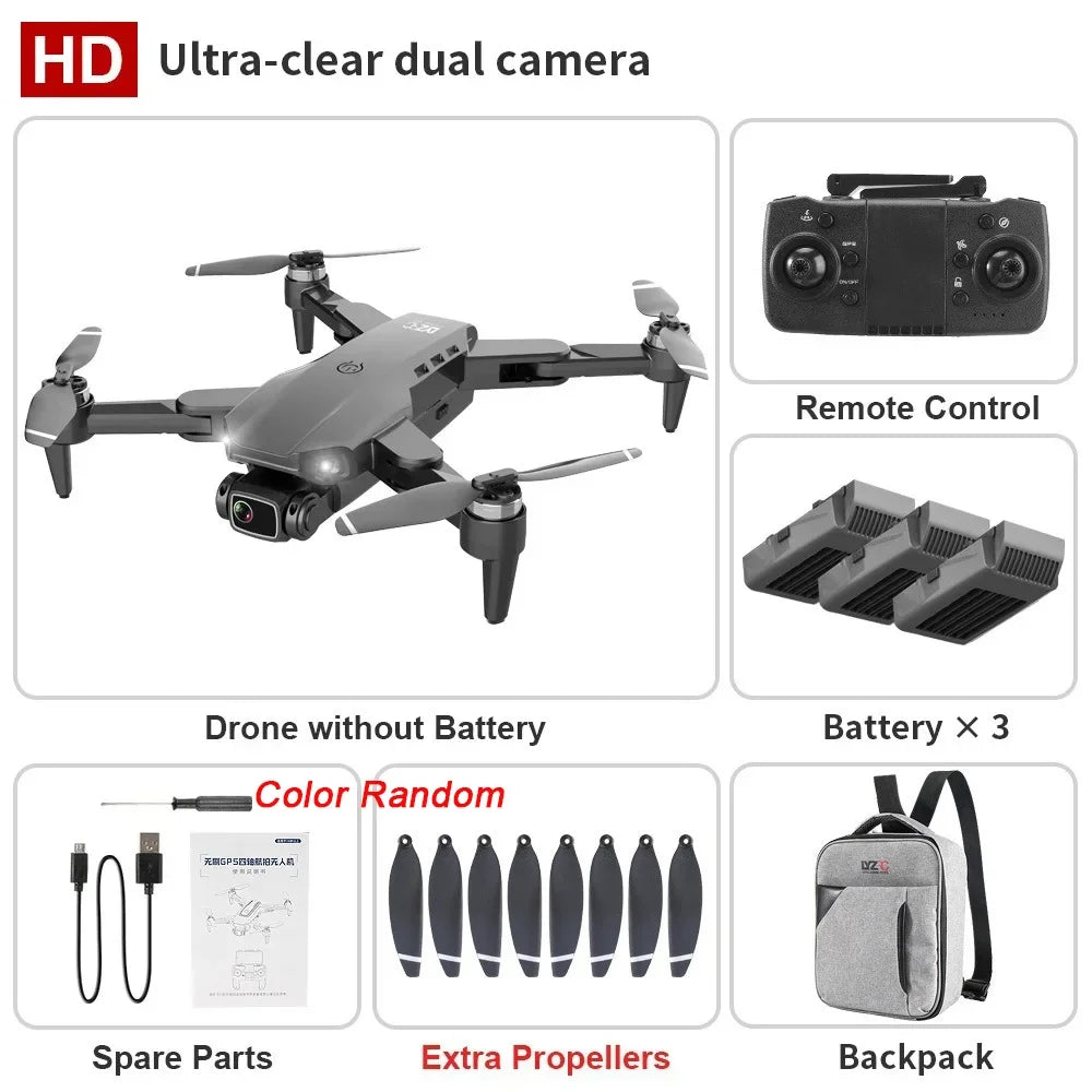 QJ L900Pro GPS Drone Dual 4K Camera 5G WiFi Foldable