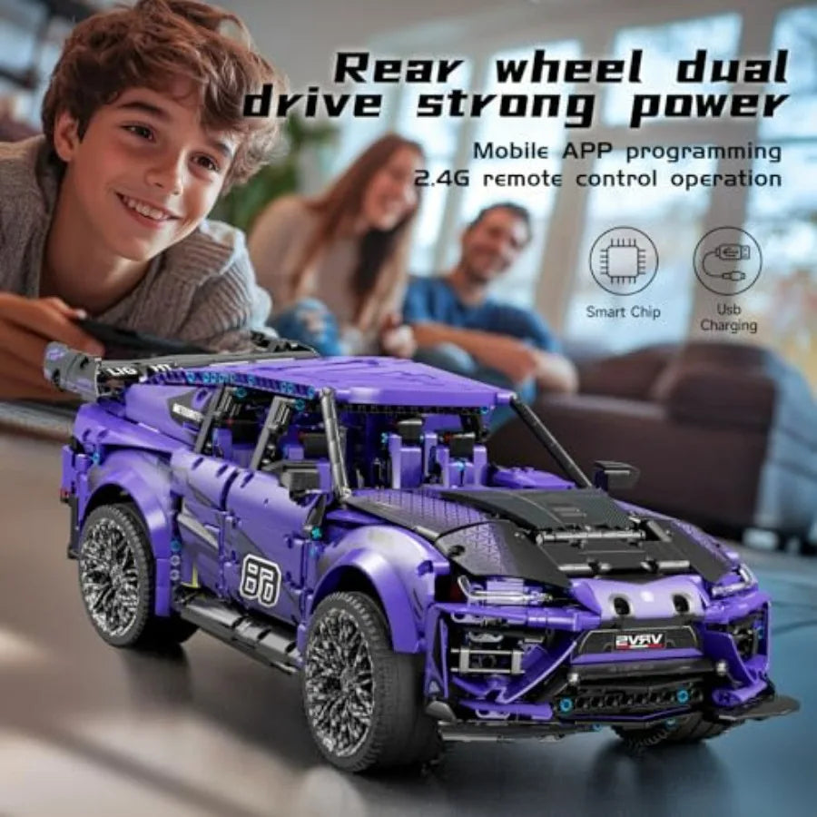 Remote Control Building Car Lego Compatible With Technic 1 To 8 SUV Model