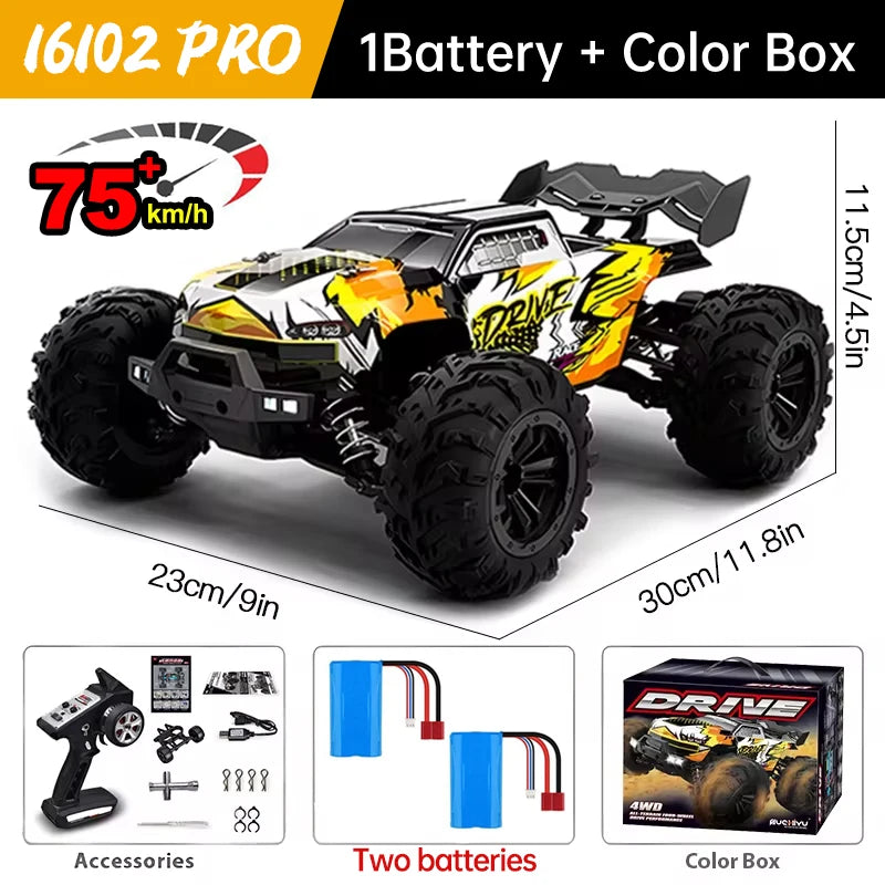 WLtoys 16101 Pro 1to16 High Velocity 4WD RC Car LED