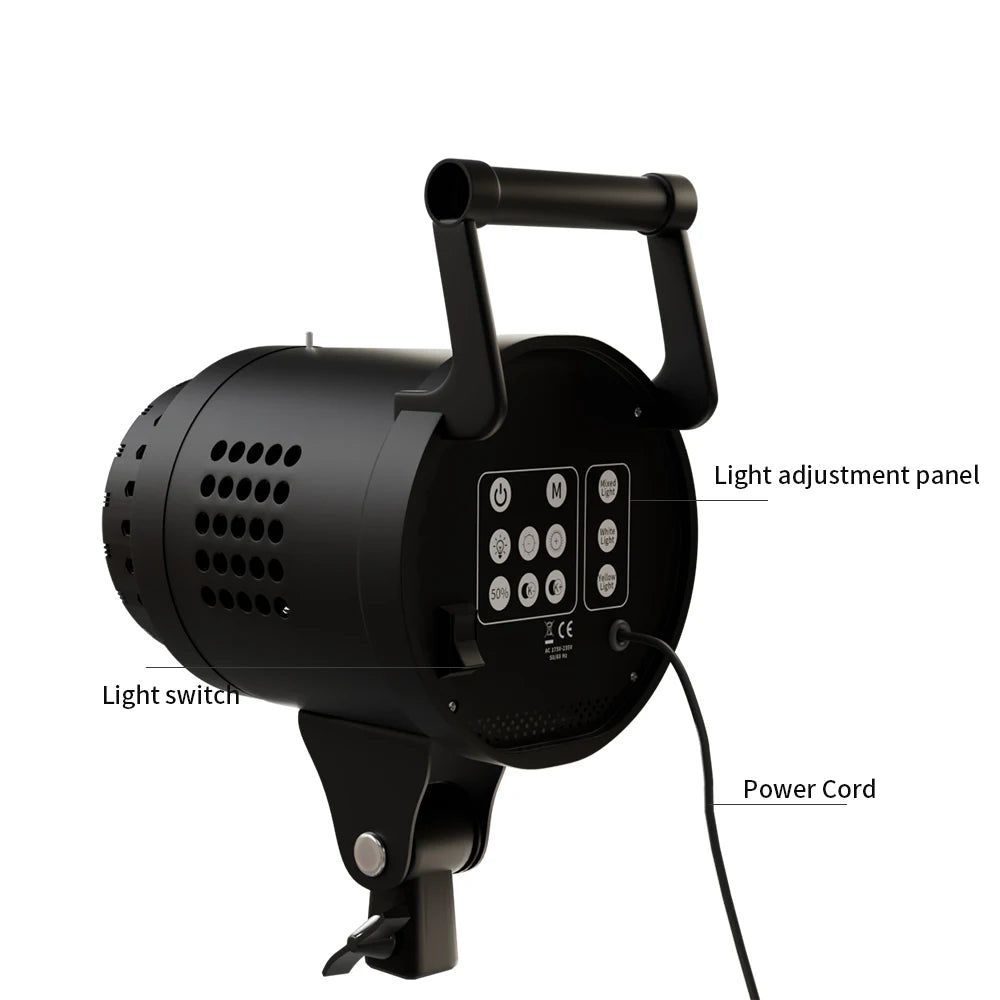 SH Bowens Lighting LED Video Studio Light 220V Daylight 3000K-6000K