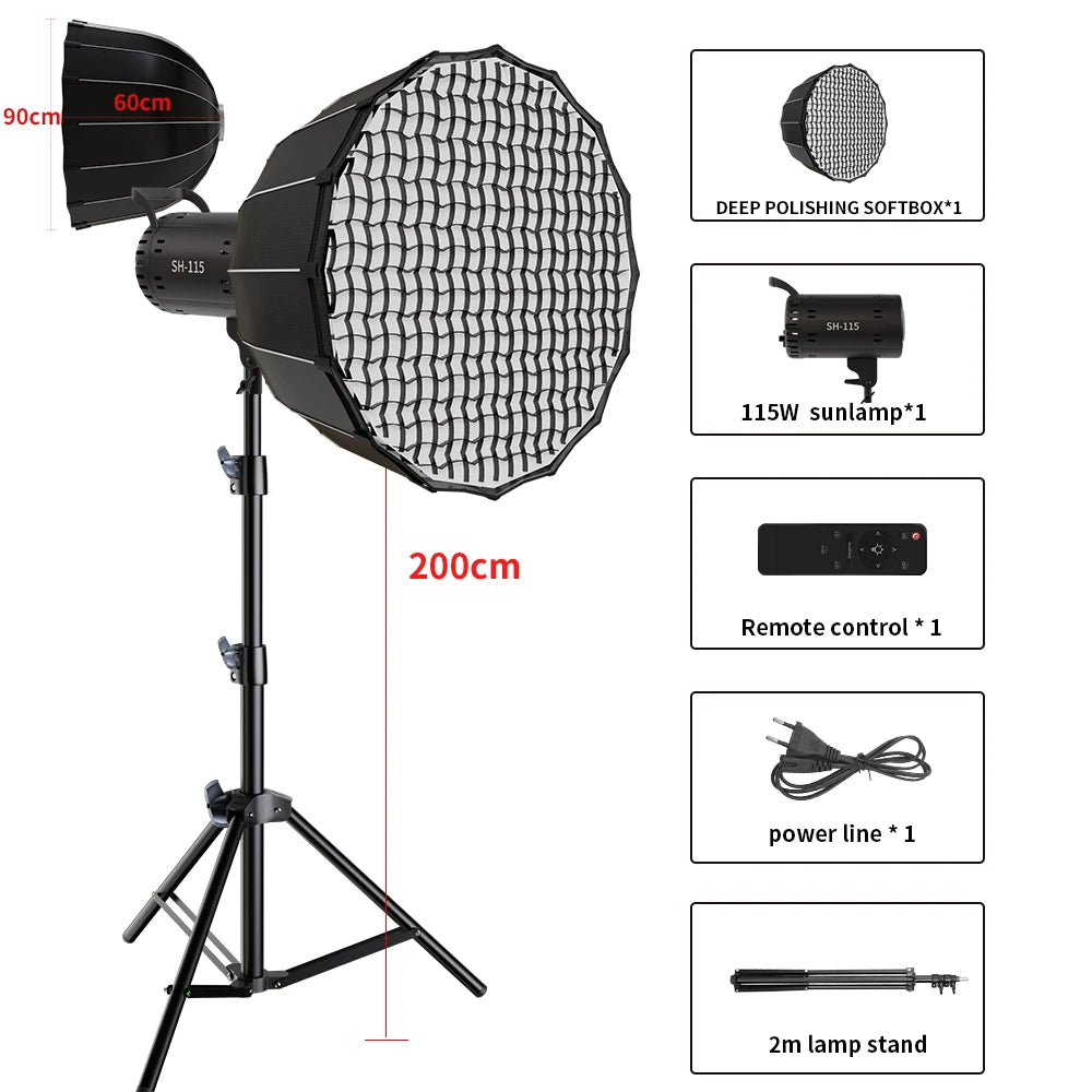 Bowens Lighting 115W LED Studio Lamp 220V Daylight 3000K 6000K