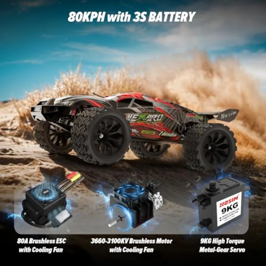 Mini Brushless RC Cars All Terrain 4x4 Remote Control Truck