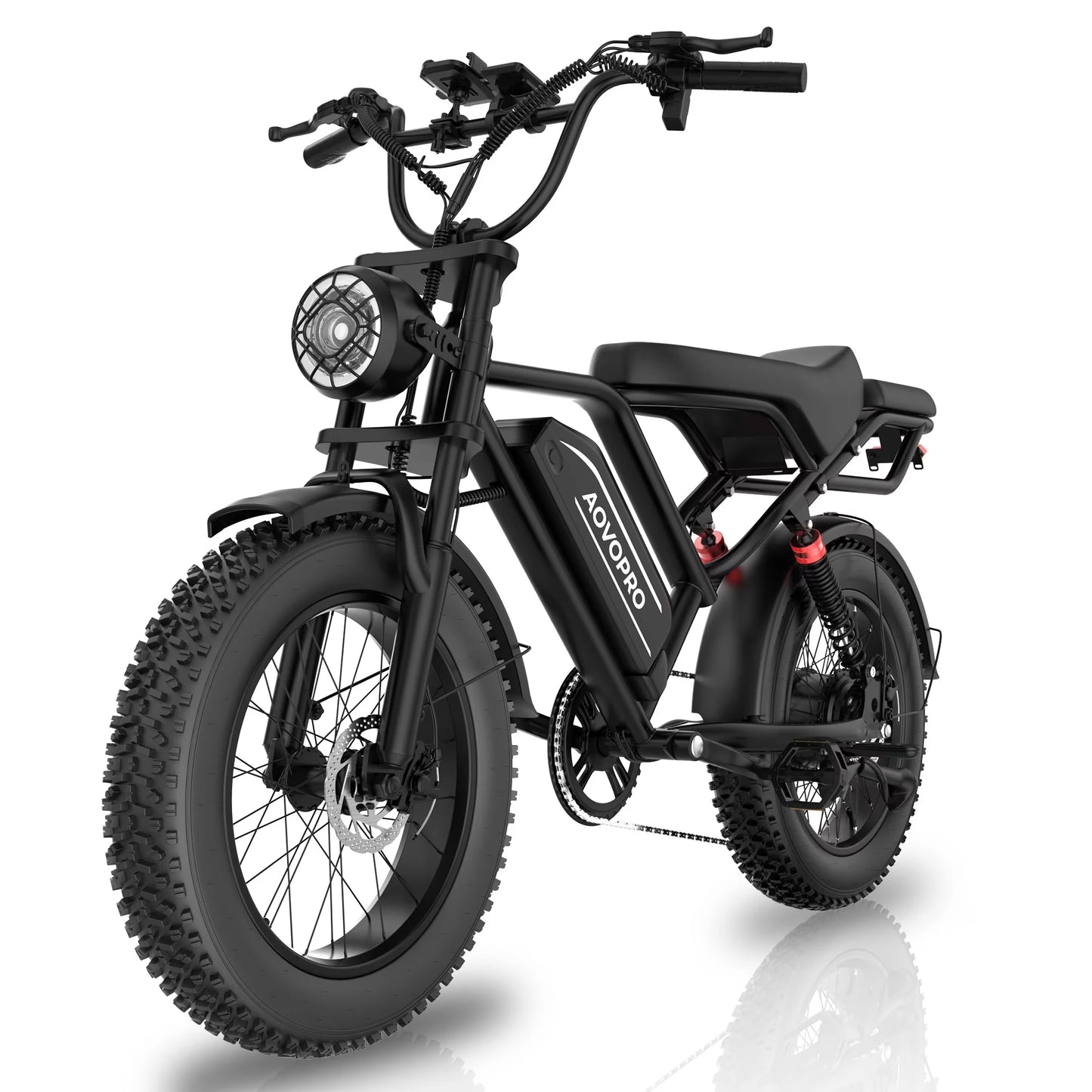 AOVOPRO AP20 Electric Bike 1500W Fat Tire 70 Miles Range