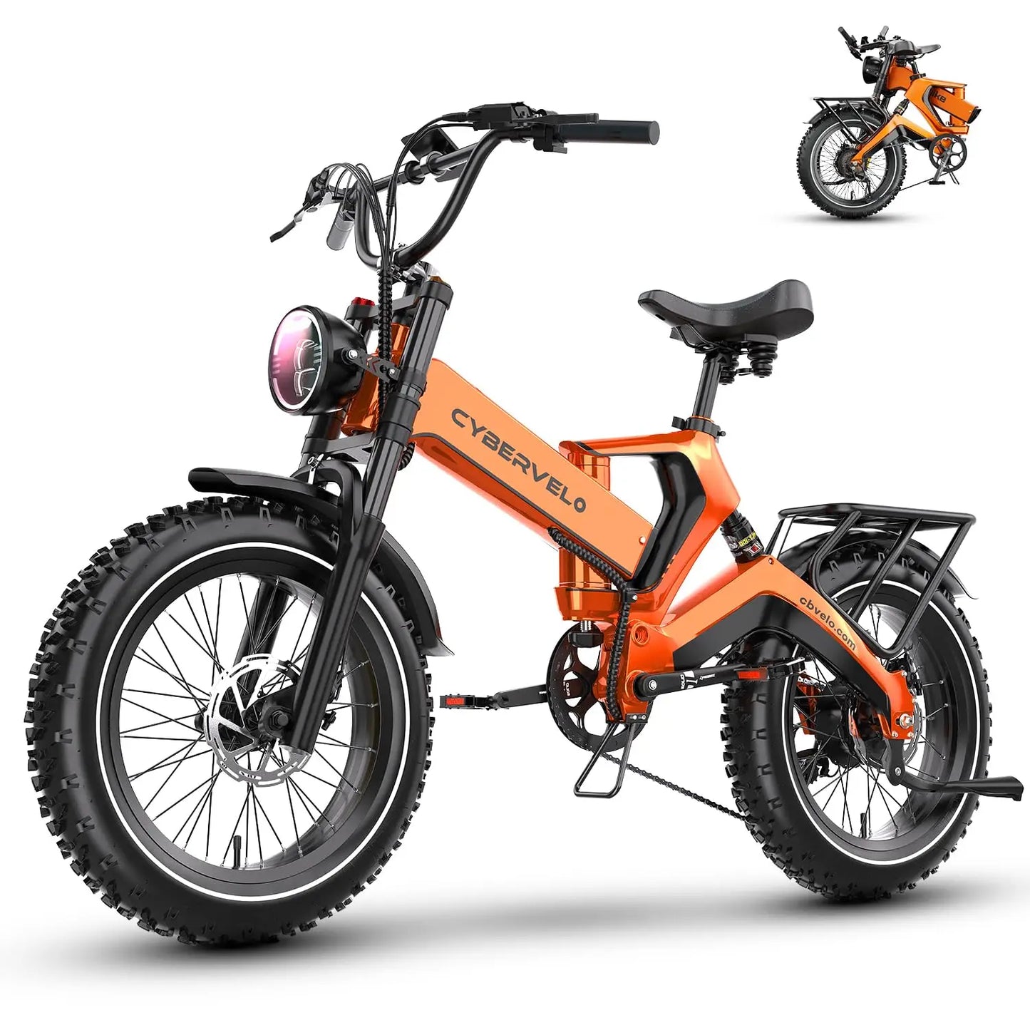 Taluscondor Folding 2000W Fat Tire Electric Bike Built In Battery