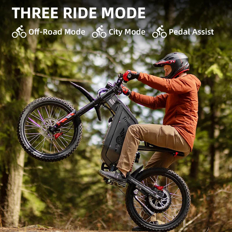 Freego X2 Pro Electric Motorcycle For Adults 6000W Off Road Ebike 1800Wh Battery