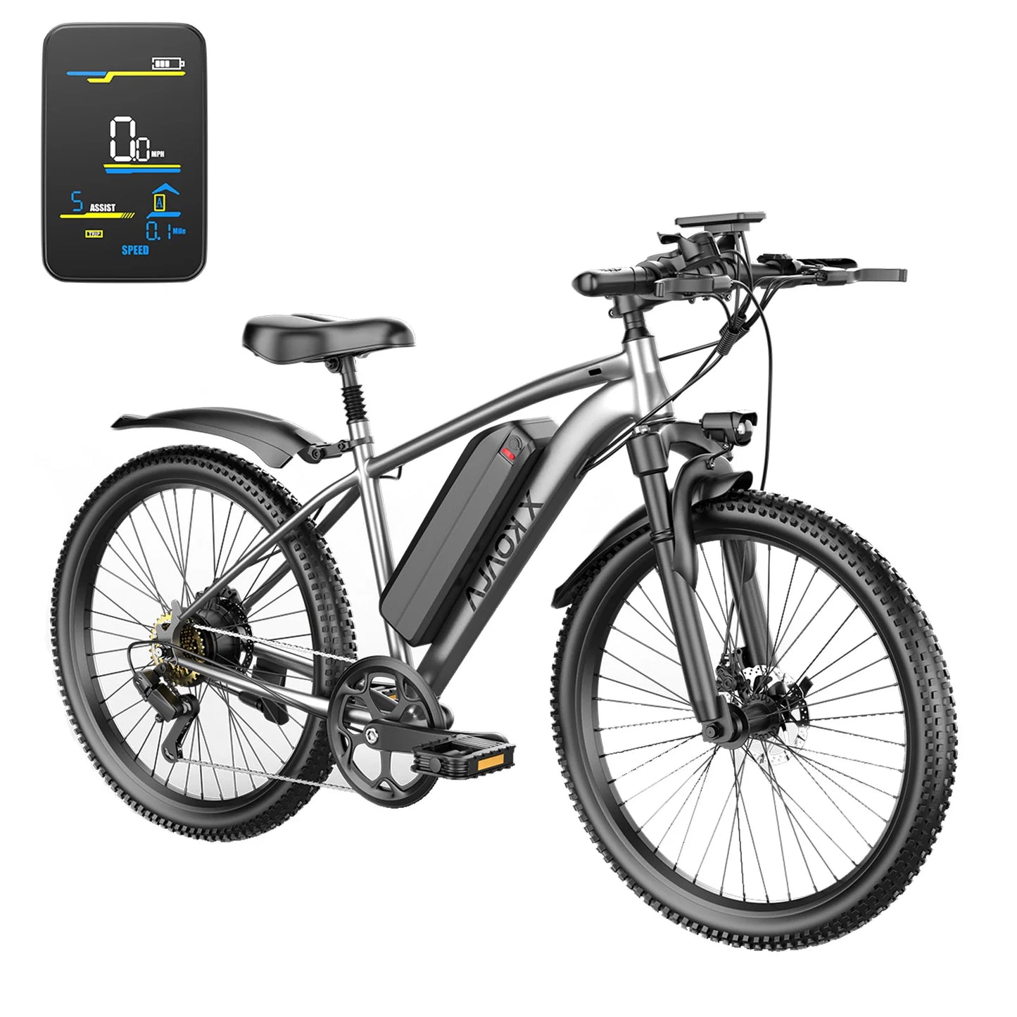 X-koala Electric Mountain Bike 1000W Peak Motor 25MPH 40 Mile Range