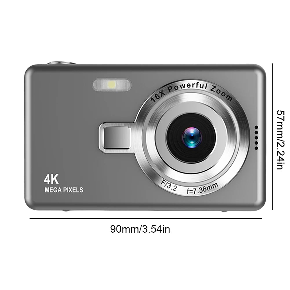 APWIKOGER 4K Digital Camera 1080P Video Vlogging 16x Zoom Camcorder