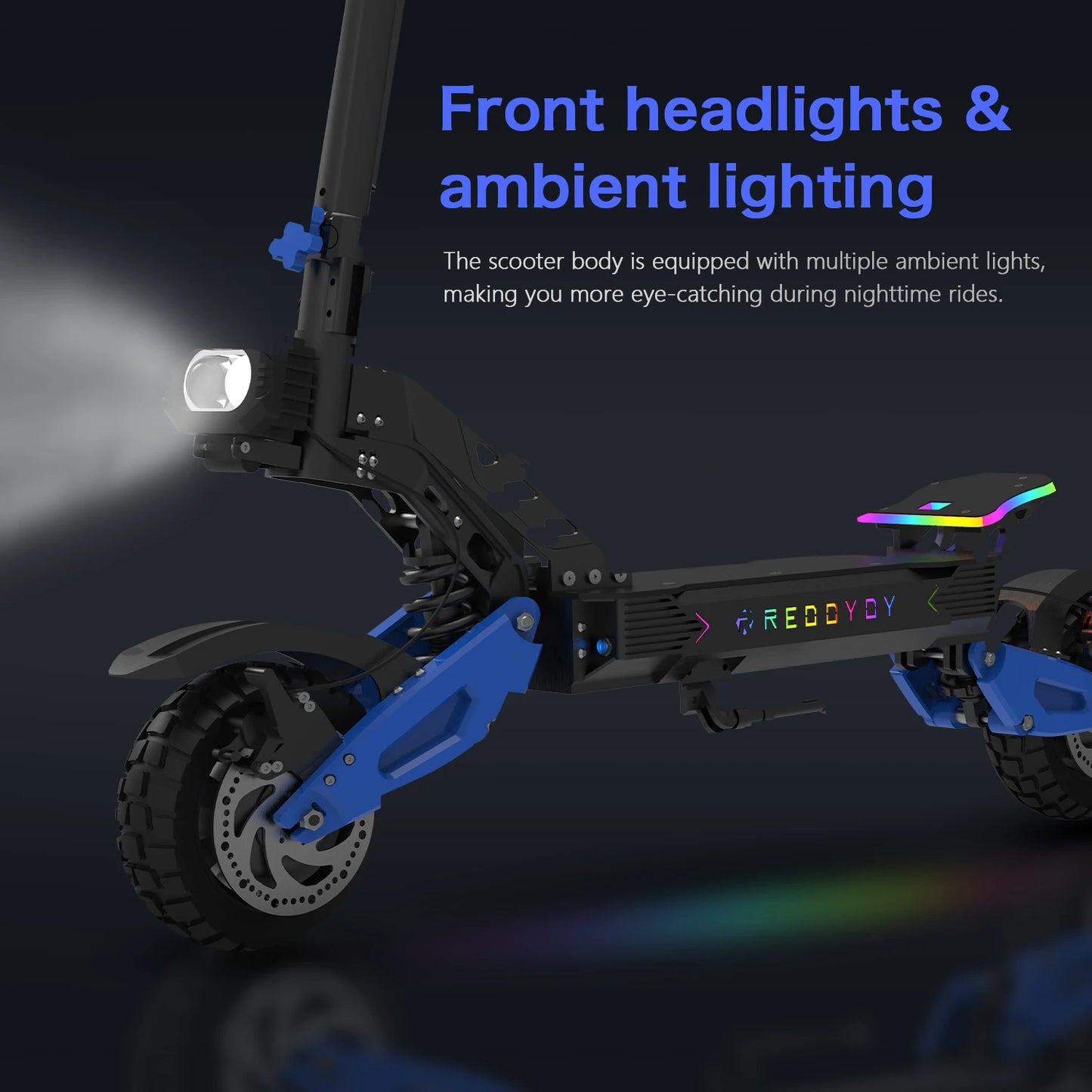 REDDYDY Electric Offroad Scooter Dual Motor 50 MPH 5000W