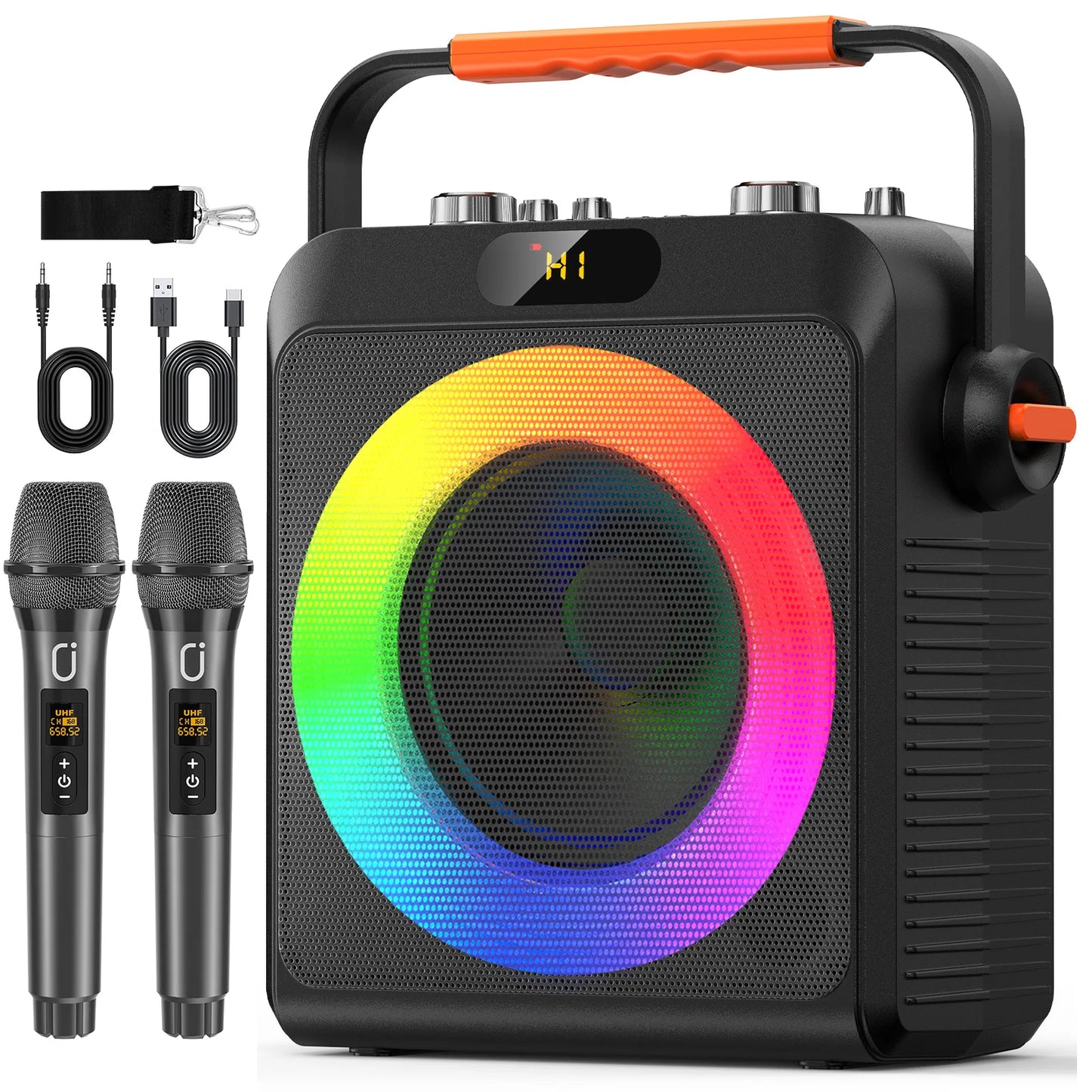 FanFun T19-T Wireless Karaoke Microphones Speaker System