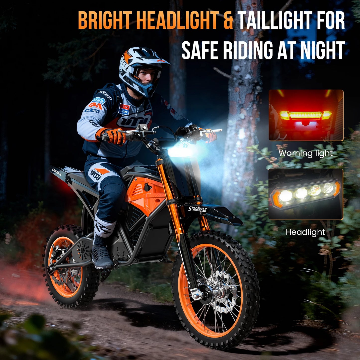 EILLEO SPACEWALK Fat Tire Electric Dirt Bike 3000W OffRoad Mountain