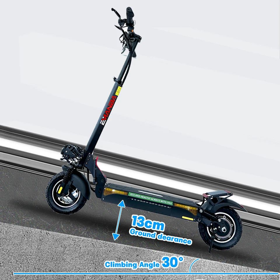 L12 Max 800W 48V Folding Electric Scooter Off Road Tires
