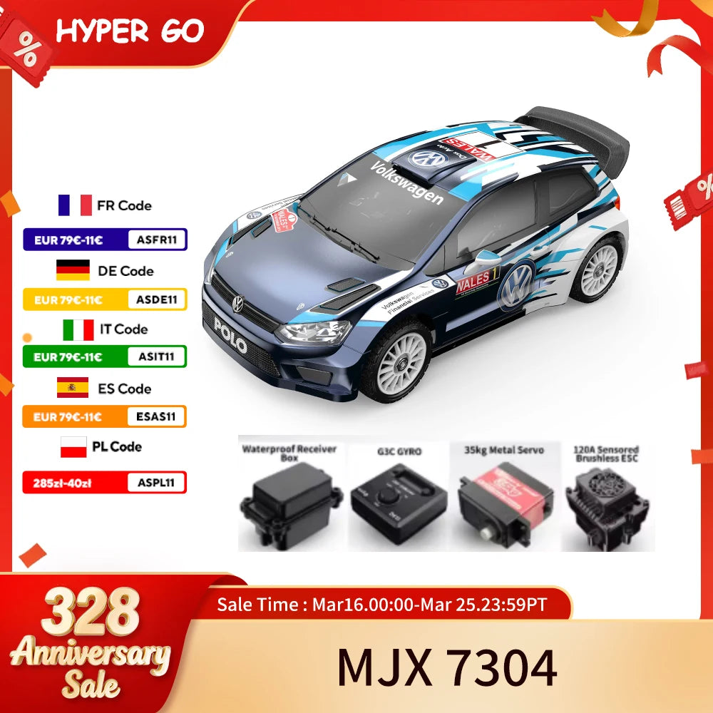 NONECE Hyper Go MJX 7304 WRC Remote Control Car Drifting