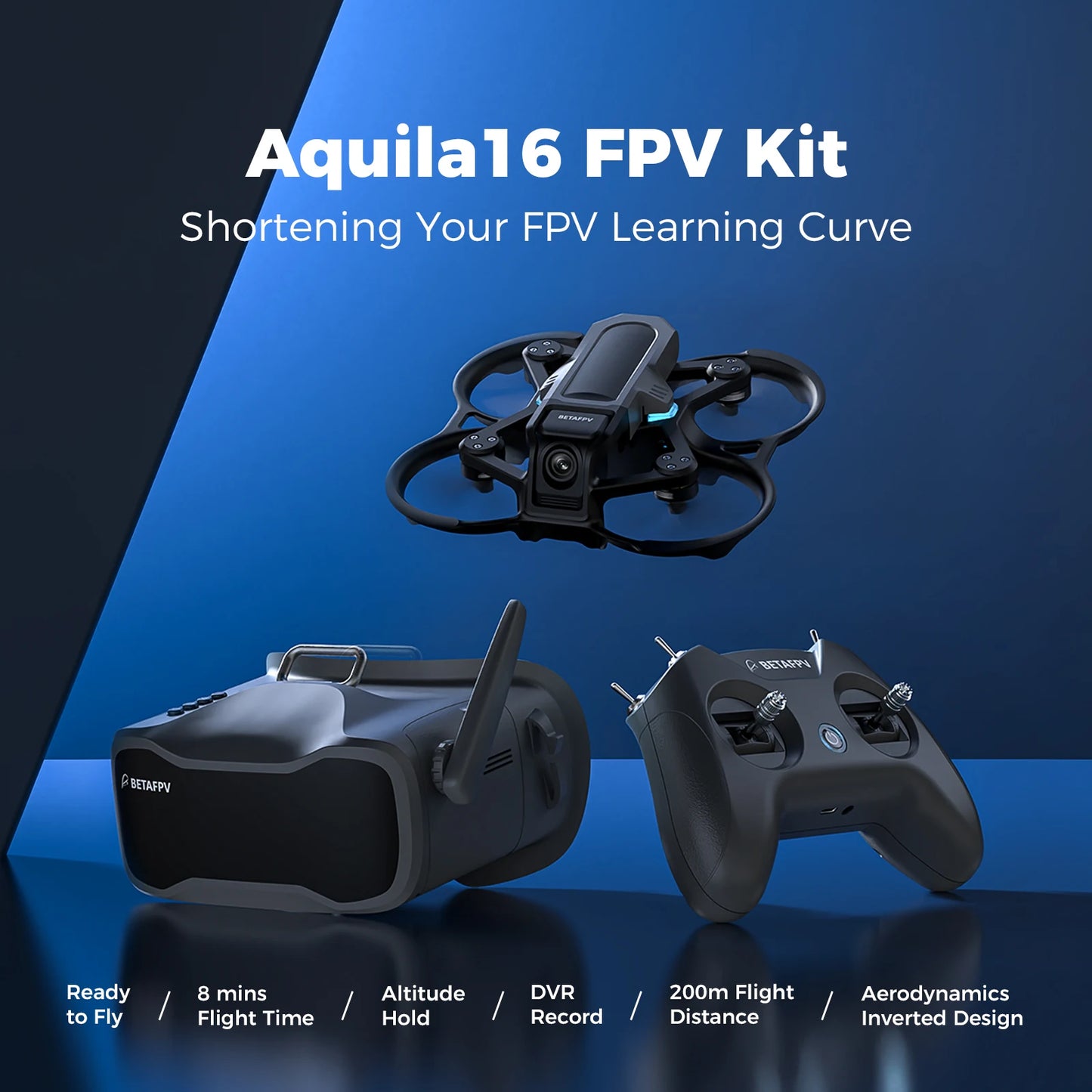 BETAFPV Aquila16 FPV Kit Brushless Racing Quadcopter Camera