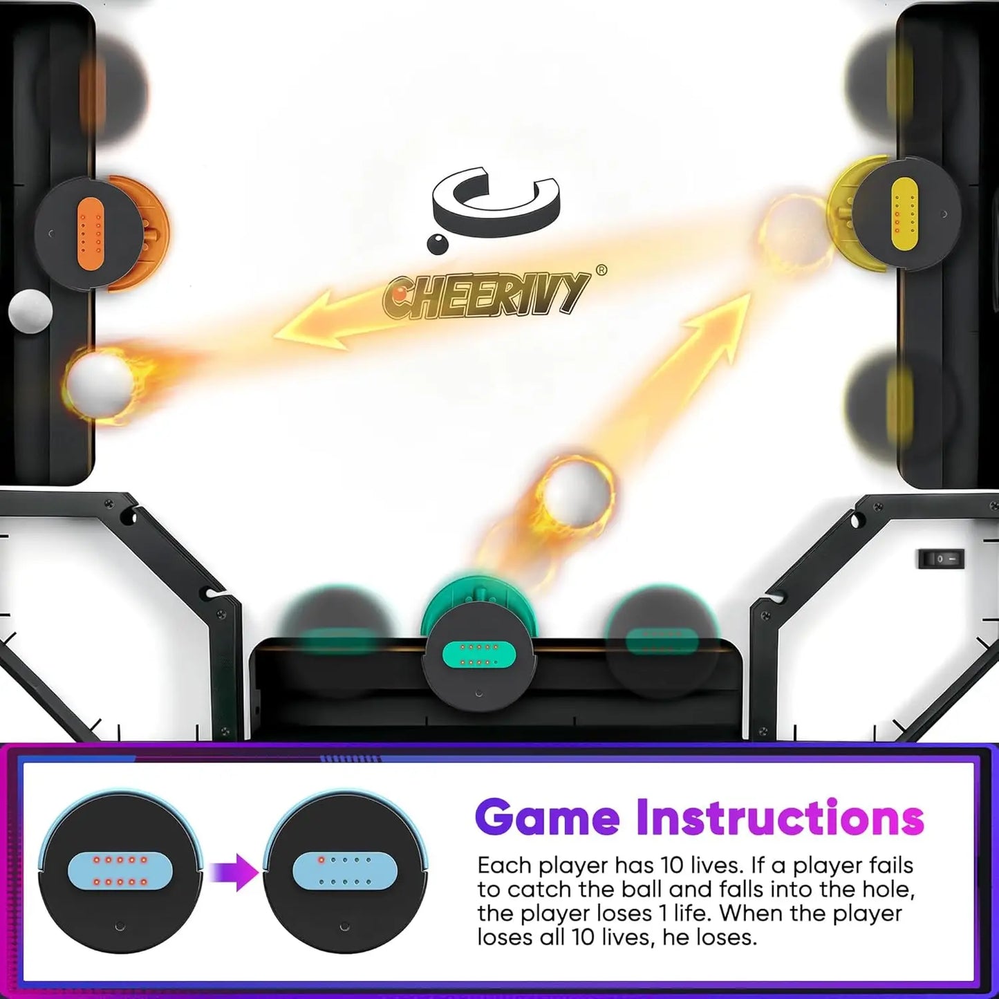 Sling Puck Table Game With Points System For Family Fun