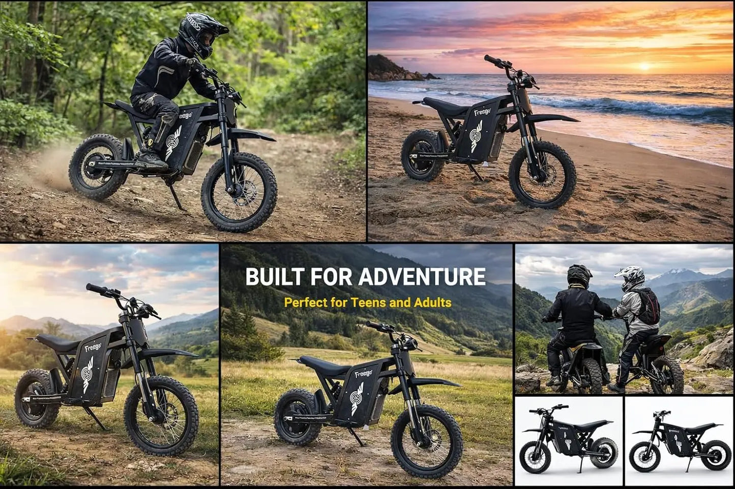 Freego X0 Electric Dirt Bike 3600W 60V EBike for Adults