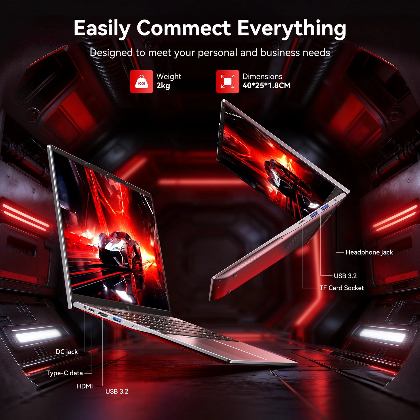 KAMRUI Ryzen 3 4300U Laptop 16GB 512GB PCIe SSD Windows11Pro