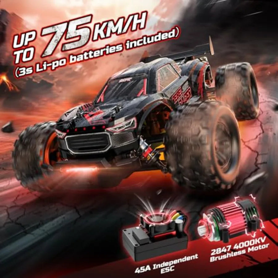 Brushless 4WD RC Car For Adults Waterproof Off Road Terrain