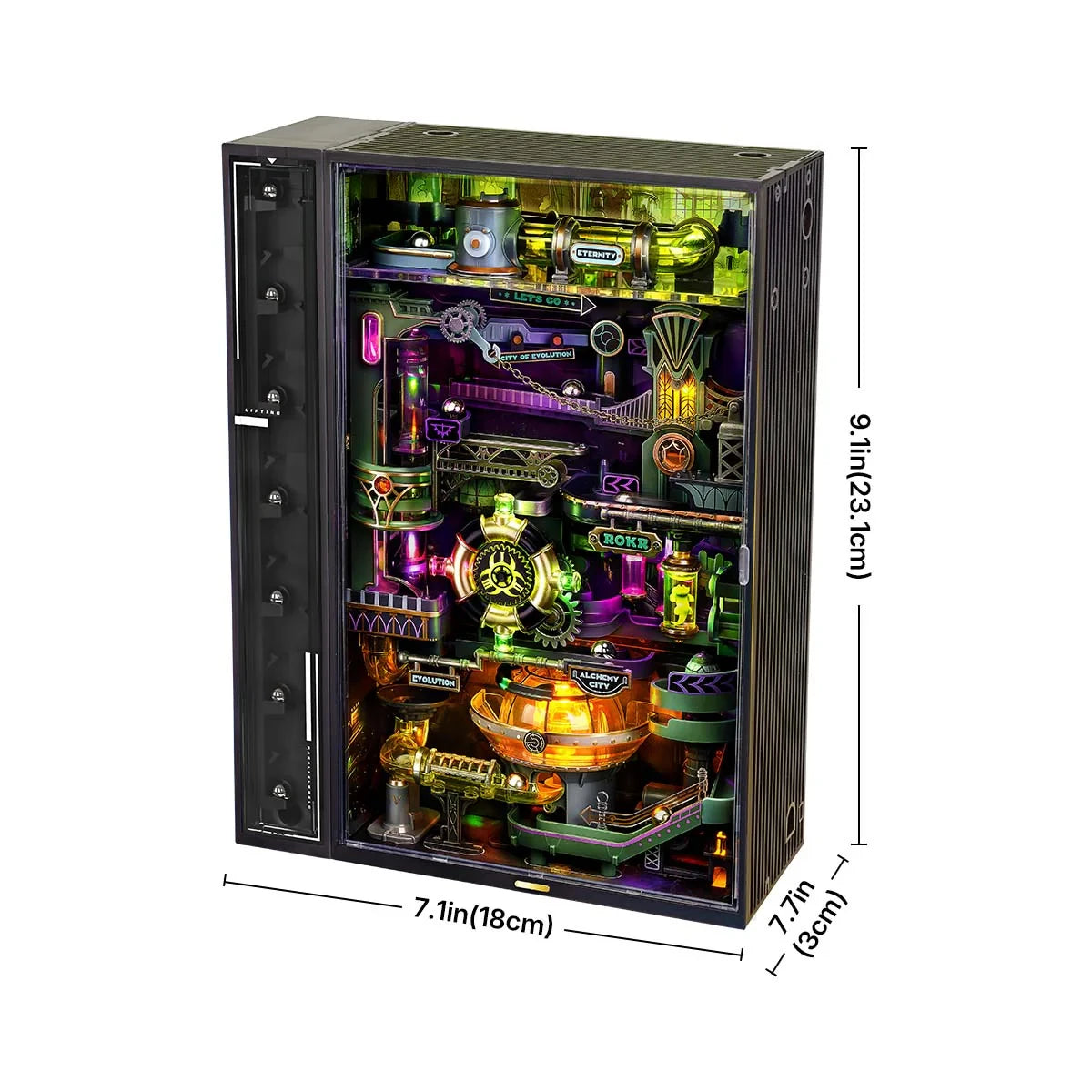 Robotime Rokr Marble Run Cyberpunk 3D Puzzle Model Home Decor