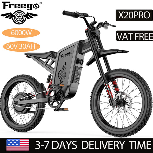Electric Dirt Bike Pro 6000W Peak Motor 1800Wh Battery