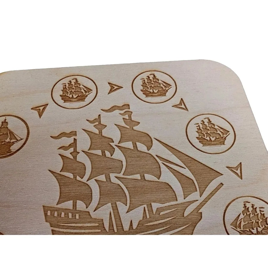 XMSJ Natural Wood Game Tiles for Settlers of Catan