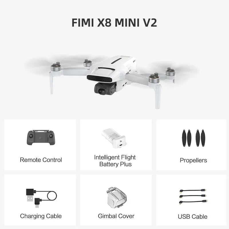 Ishowtienda Fimi X8 Mini V2 Drone 4K Camera Gimbal