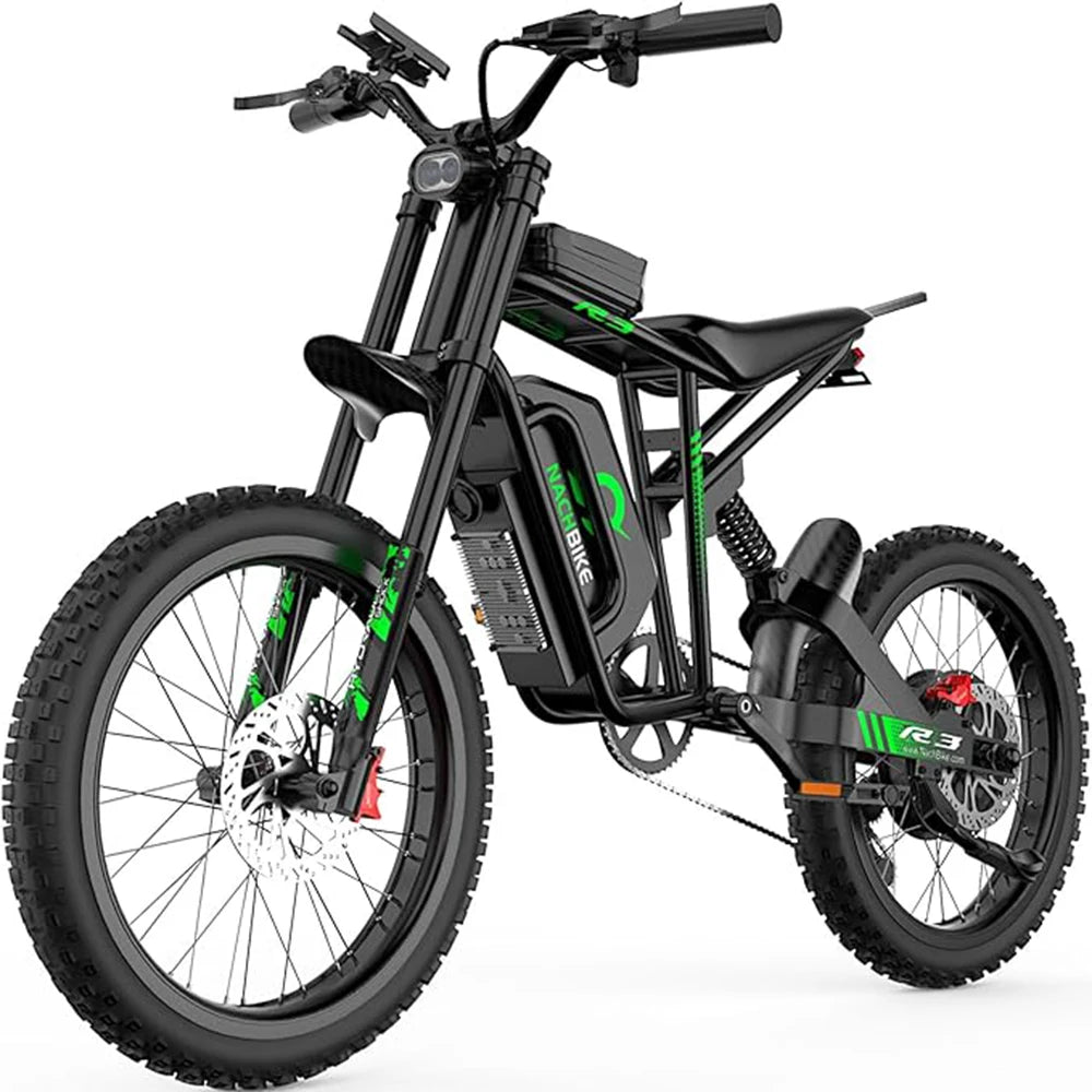 6000W Electric Dirt Bike 60V 25Ah With Dual Hydraulic Brakes