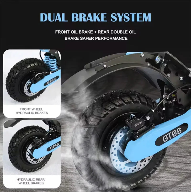 Arwibon 5600W Dual Motor Offroad Electric Scooter With Seat
