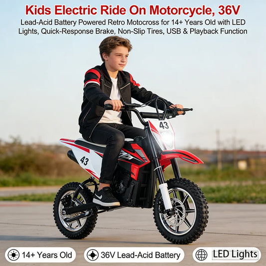 Jueshuai Outdoor 36V Kids Electric Motorcycle Ride On Toy