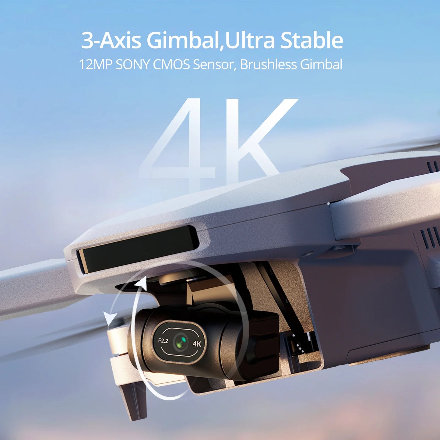 Potensic C0 Mini Drone 3 Axis Gimbal GPS 4K Camera