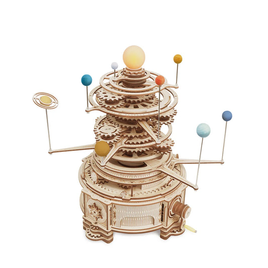 Robotime Rotatable Orrery DIY Wood Model Kit For All Ages