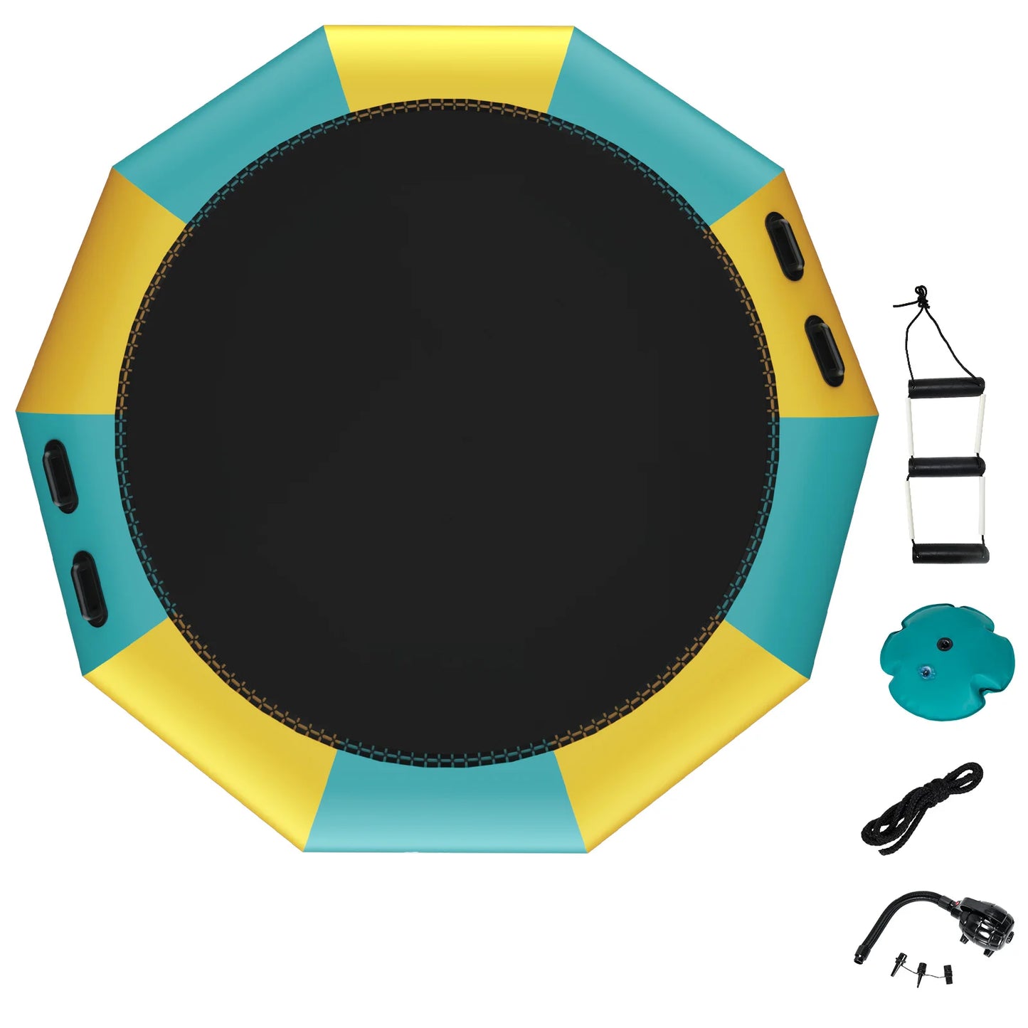 Multigo Inflatable Water Bouncer Splash Padded Trampoline