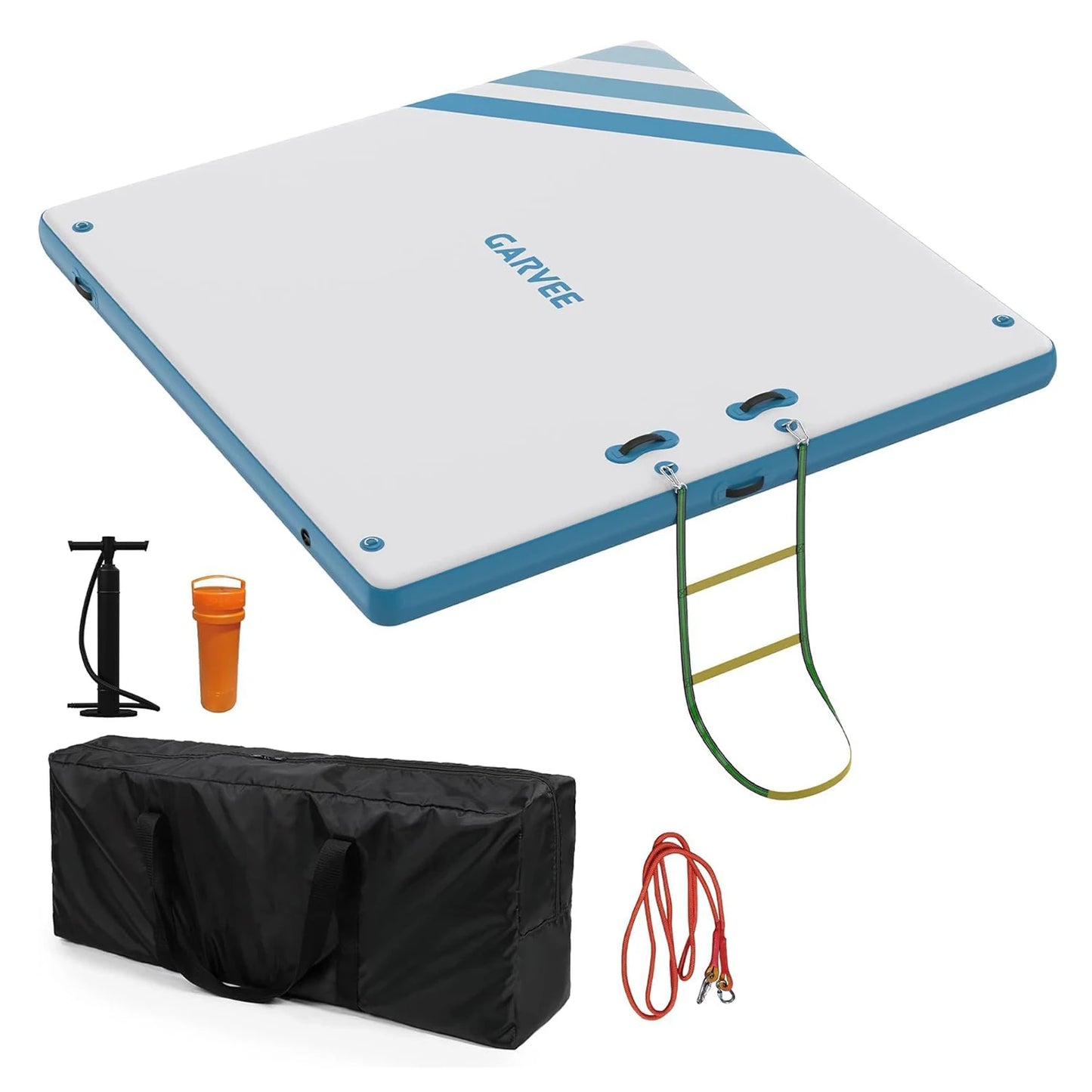 Inflatable Floating Dock for Lakes Swim Platform Island Raft Mat