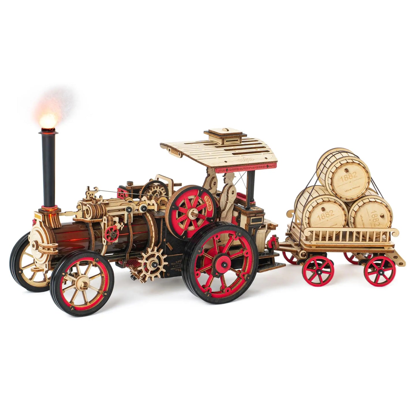 Robotime Rokr Tractor Locomotive 3D Wooden Puzzle For Adults
