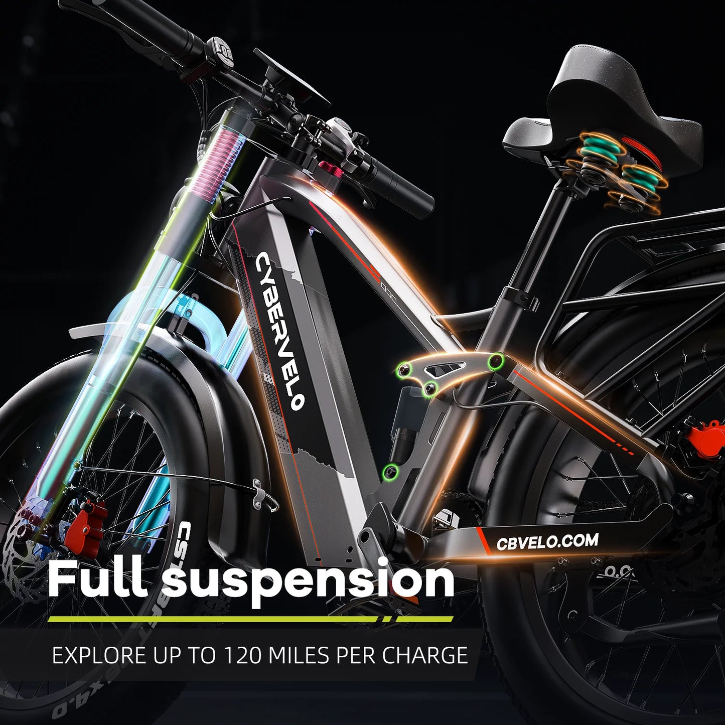 CYBERVELO Power EK9 5000W Electric Bike Off Road Long Range