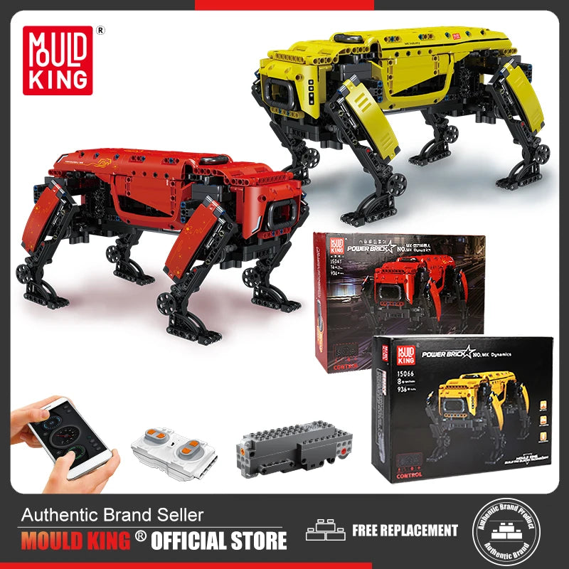 Mould King AlphaDog Motorized Robot Building Blocks Set