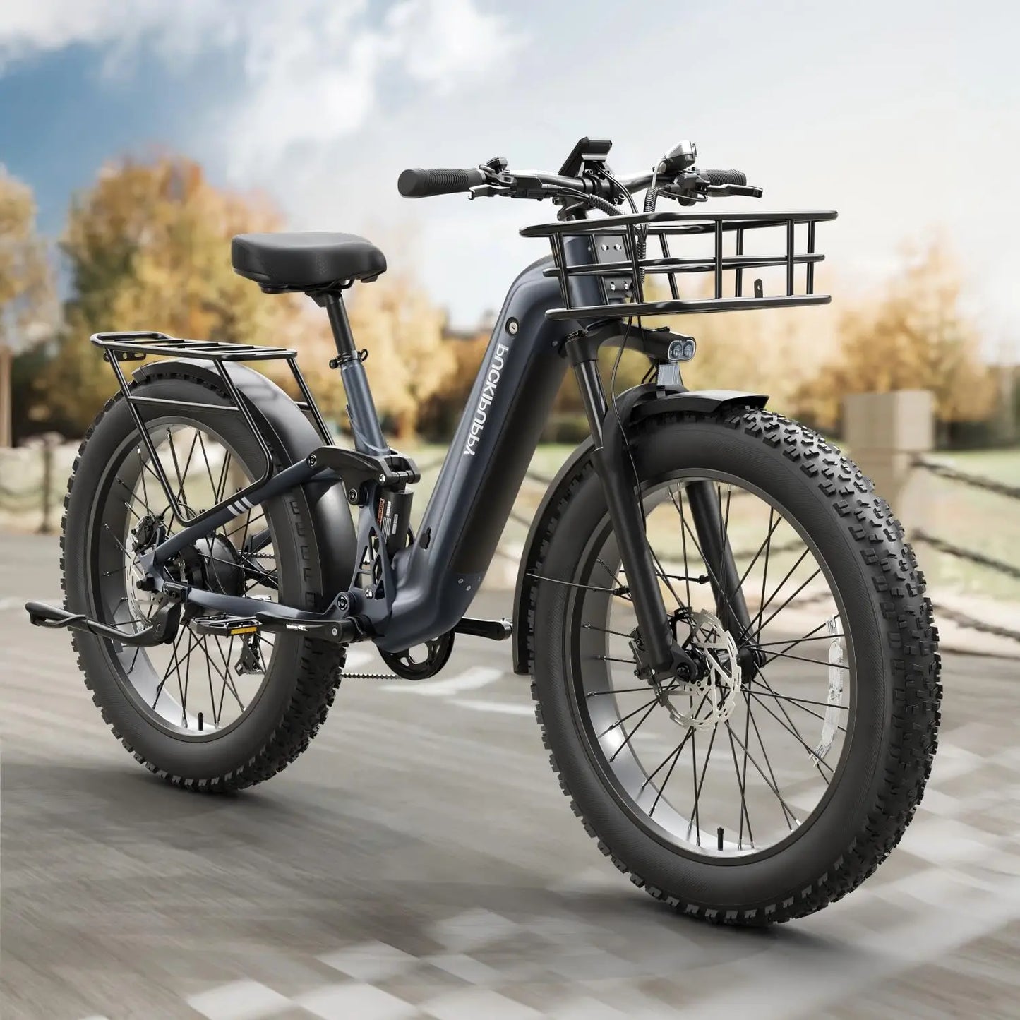 PUCKIPUPPY Boxer ST Electric Bike 960W 48V Fat Tire Suspension