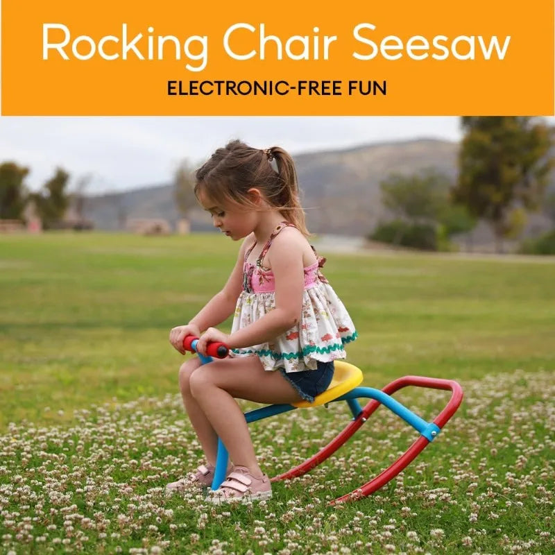 YTYIN Kids Rocking Horse Seesaw Rocker for Safe Home Playground