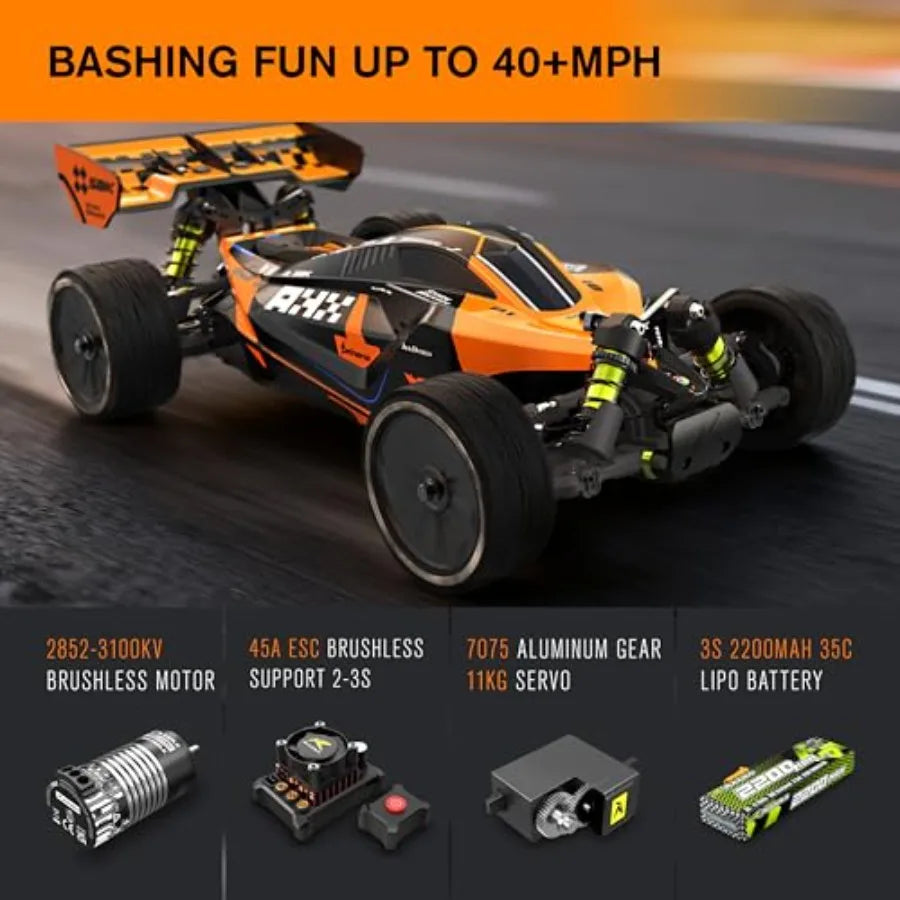 RLAARLO Brushless Off Road RC Car 4x4 RTR With Shocks