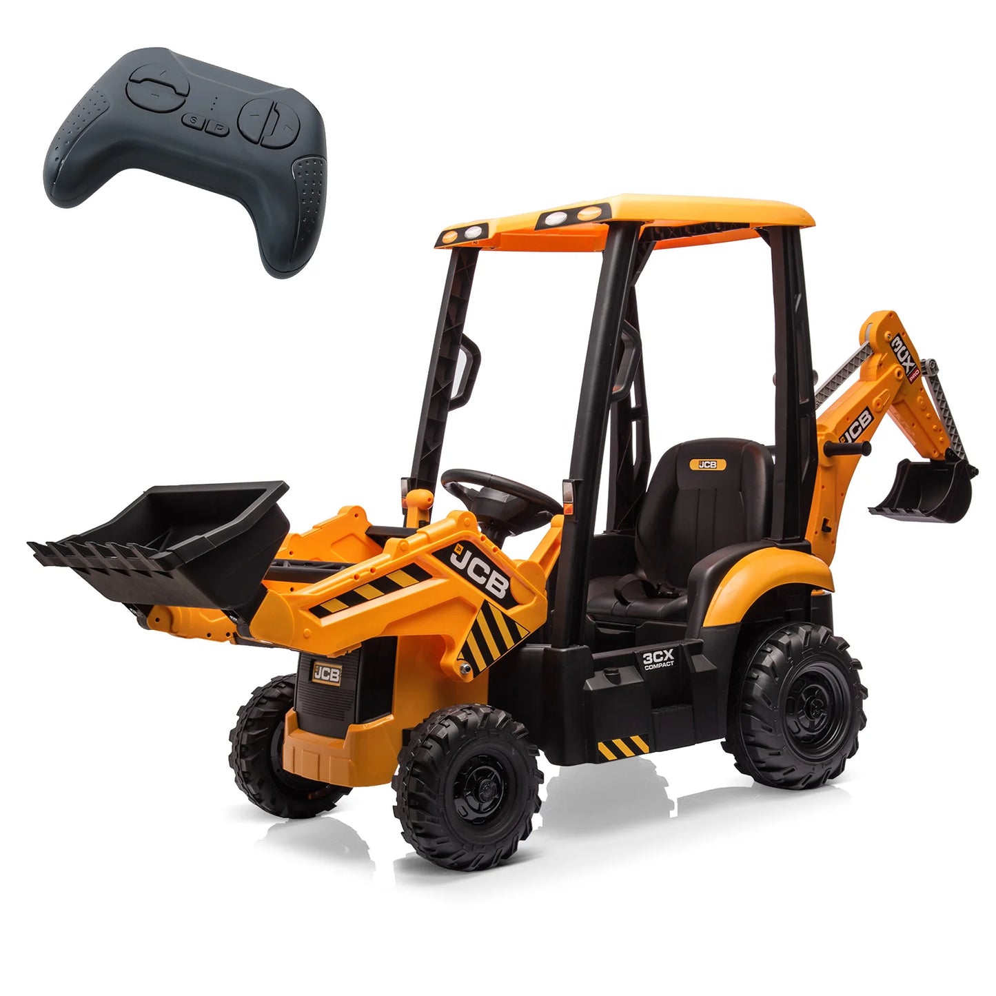 4 In 1 Ride On Excavator Bulldozer 12V Electric Vehicle