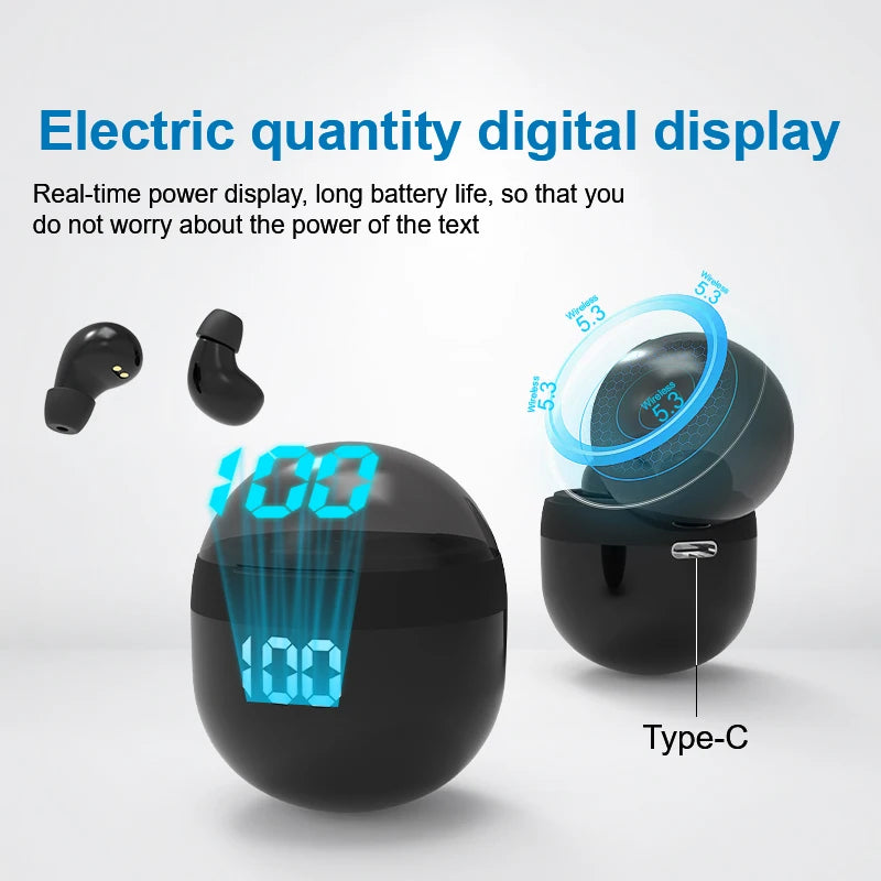 SHUKE Heavy Bass Sleep Headphones Wireless Bluetooth Earbuds With Mic